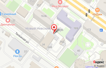 Шиномонтажная мастерская на Тележной, 34в на карте