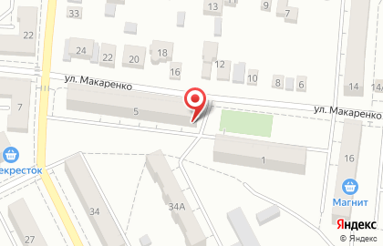 Парикмахерская Гламур на улице Макаренко на карте
