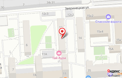 Тайский спа-салон Тай Аура на метро Семёновская на карте