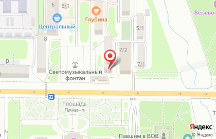 Служба заказа легкового транспорта Лидер на площади Ленина на карте