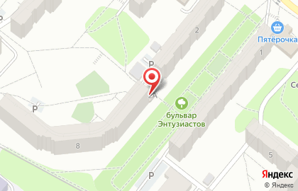 Продуктовый магазин в Калуге на карте