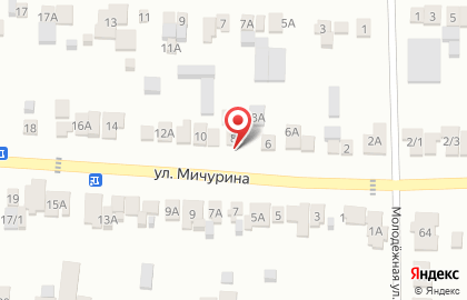 Магазин хозяйственных товаров на улице Мичурина на карте