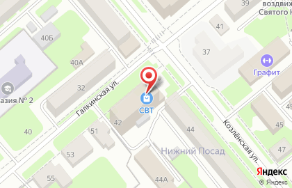 Рикс на Козлёнской улице на карте
