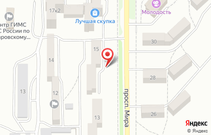 Центр косметологии Елена на улице Мира на карте
