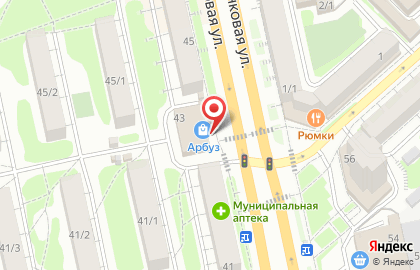 Магазин кондитерских изделий в Новосибирске на карте
