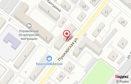 Общежитие на Пушкарской улице на карте