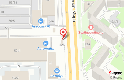 Шиномонтажная мастерская на улице Мира на карте