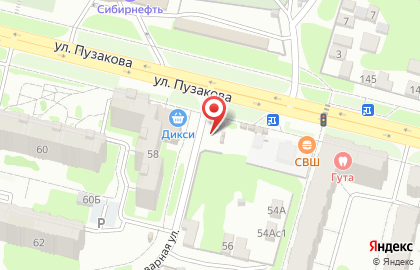 Киоск по продаже хлебобулочных изделий в Зареченском районе на карте