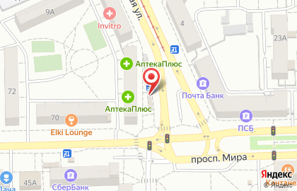 Салон связи Связной в Советском округе на карте