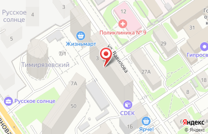 Стоматология Классик-Дент в Заельцовском районе на карте