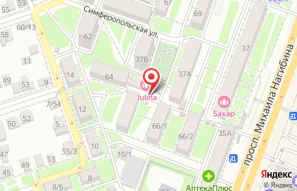Продовольственный магазин Агрокомплекс на Симферопольской улице на карте
