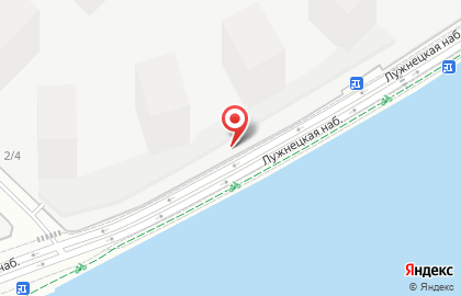 Столовая Олимпиец на Лужнецкой набережной на карте