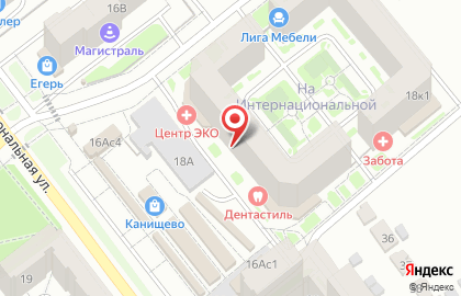 Салон-студия Стильные окна на Интернациональной улице на карте