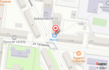 Супермаркет Магнит в Москве на карте