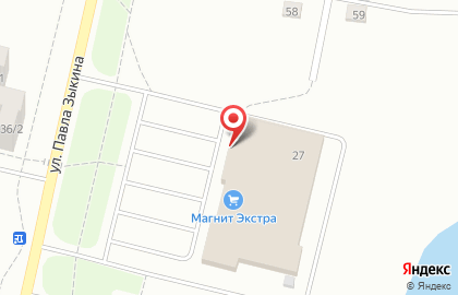 Гипермаркет Магнит Семейный на улице Павла Зыкина в Ревде на карте