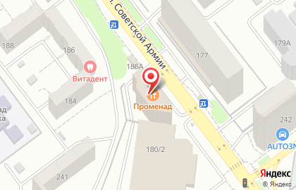 Агентство недвижимости Гарант на улице Советской Армии на карте