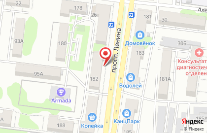 Магазин бытовой техники БИО на проспекте Ленина на карте