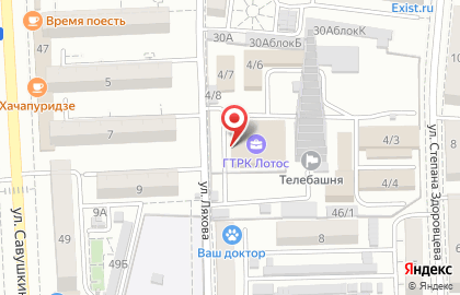 Телеканал Россия 1 на улице Ляхова на карте