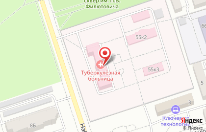 Волгоградский областной противотуберкулезный диспансер на Набережной улице на карте