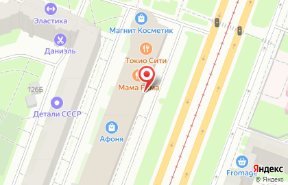 Ресторан Mama Roma в Выборгском районе на карте