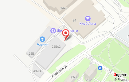 Всемирная служба доставки UPS на Азовской улице на карте