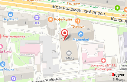 Веб-студия Байкал-Веб на Красноармейском проспекте на карте