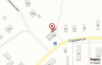 Продовольственный магазин на Садовой улице на карте