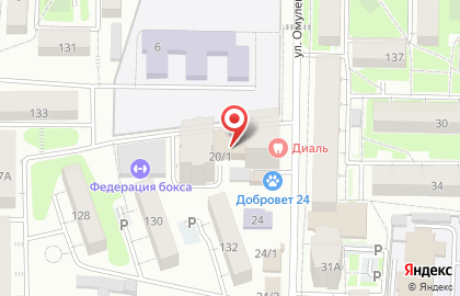 Центр на улице Омулевского на карте