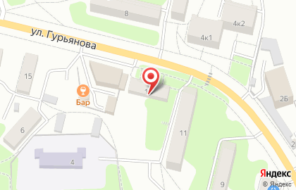 Супермаркет Магнит на улице Гурьянова, 13 на карте