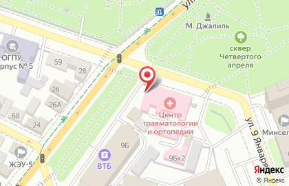 Травмпункт Городская клиническая больница №4 на улице Постникова на карте