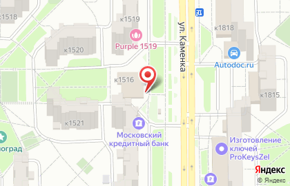 Универсам Верный в Москве на карте