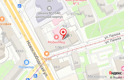 Меховой салон Mary Belle на Новослободской улице на карте