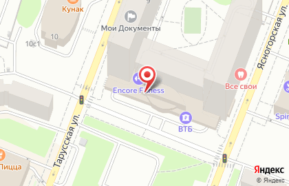 Фитнес-клуб Encore Fitness в районе Ясенево на карте