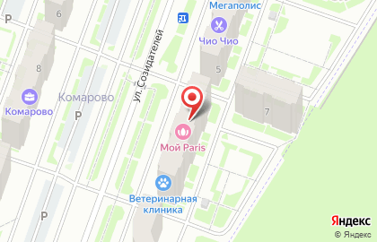 Продуктовый магазин в Тюмени на карте