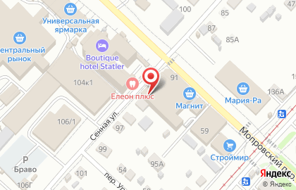 Супермаркет для садоводов Садовод Плюс в Барнауле на карте