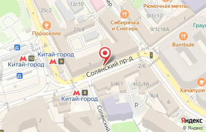 Банкомат ВТБ в Лубянском проезде на карте