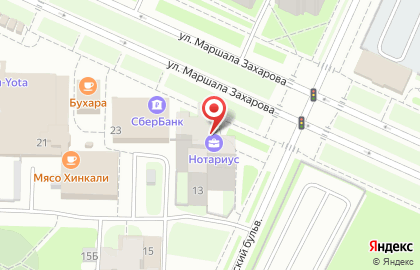 Кабинет нотариуса Медведева С.А. на Брестском бульваре на карте