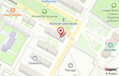 Служба заказа легкового транспорта Барс на улице Пушкина на карте