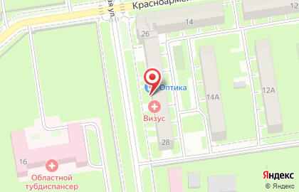 Магазин оптики Оптика на Петровской улице на карте