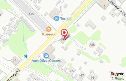 Магазин у дома Бристоль на улице Виноградова на карте