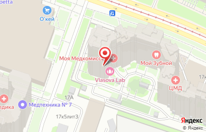 Медведково на проспекте Науки на карте