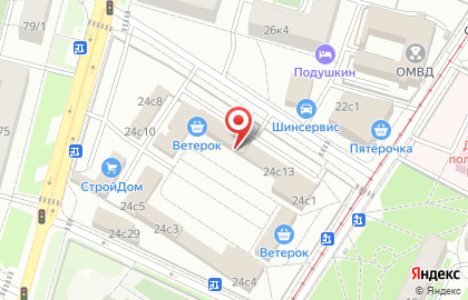 Магазин зоотоваров в Москве на карте