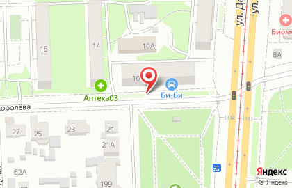 Пункт продажи транспортных карт, Московский район на улице Академика Королёва на карте
