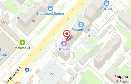Аптека Фармасервис на улице Богдана Хмельницкого на карте