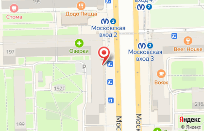 Ресторан домашней кухни Теремок на метро Московская на карте
