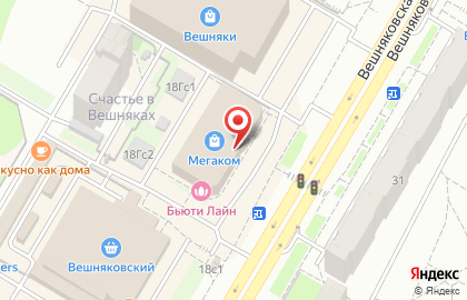 Банкомат ВТБ на Вешняковской улице, 18а на карте