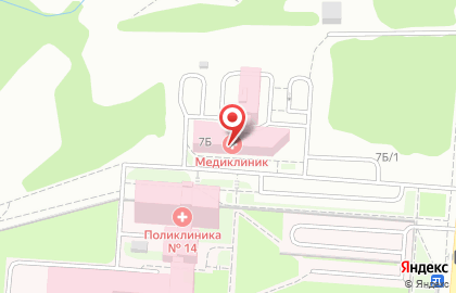 Клинико-диагностический центр Медиклиник в Октябрьском районе на карте