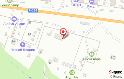 Акташское участковое лесничество на карте