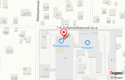 Универсам Пятёрочка на улице Льва Толстого на карте