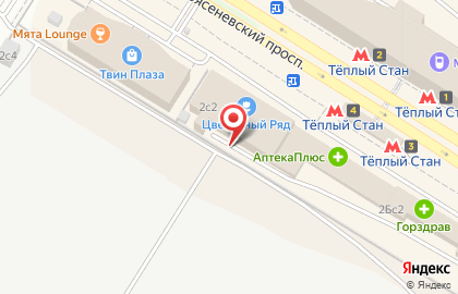 Юниаструм Банк кб ООО Дополнительный Офис на Новоясеневском Проспекте на карте